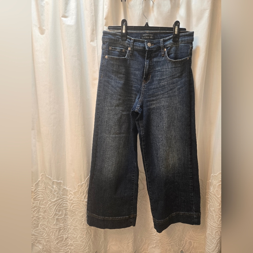 Banana Republic High Rise, Wide-legged, Cropped Jeans
